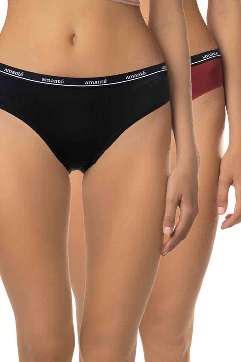 Microfiber Bikini (Pack of 2) S / Combo 01 - amanté Panty Pack