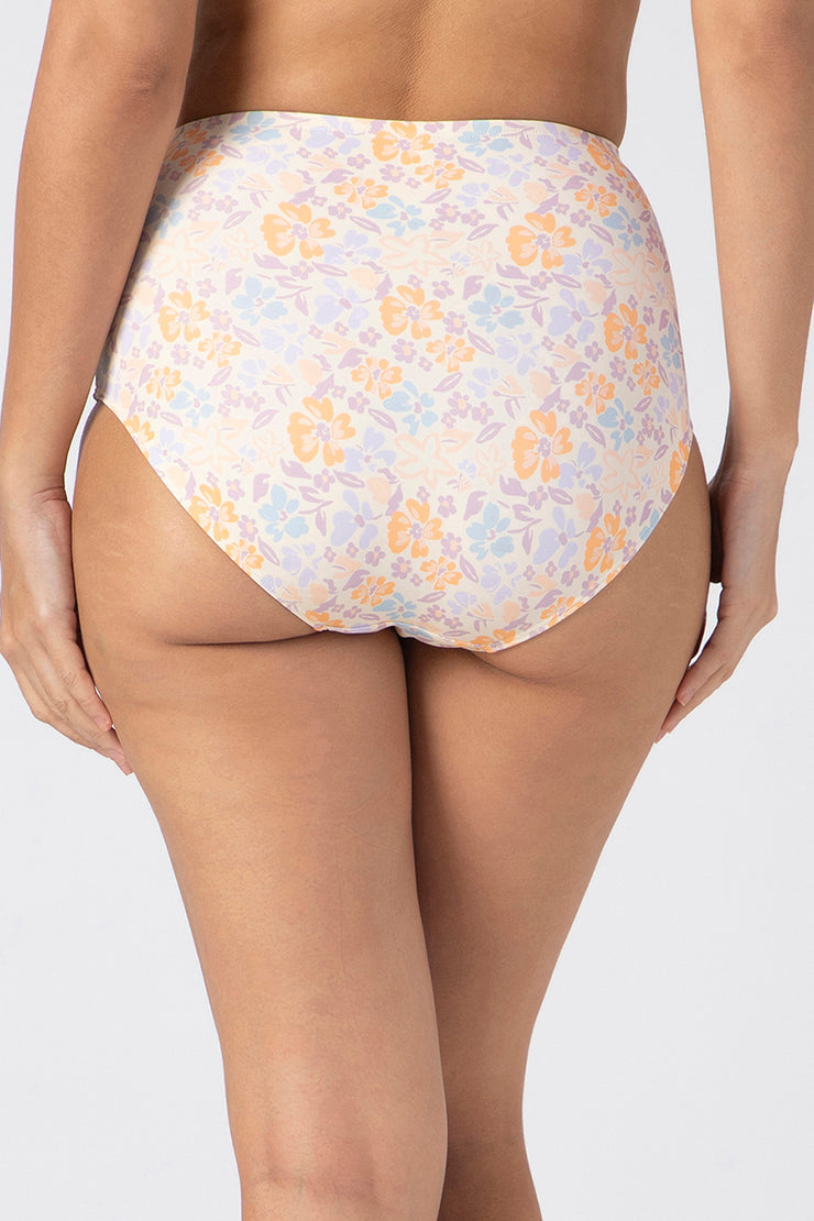 High Waist Ruched Bikini Bottom - amanté Swim