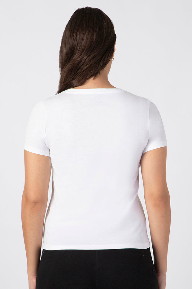 Essential V Neck Tee - amanté Athleisure