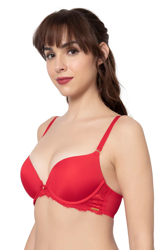 Buy Amante Christmas Collection Fashion Bra - Red Online