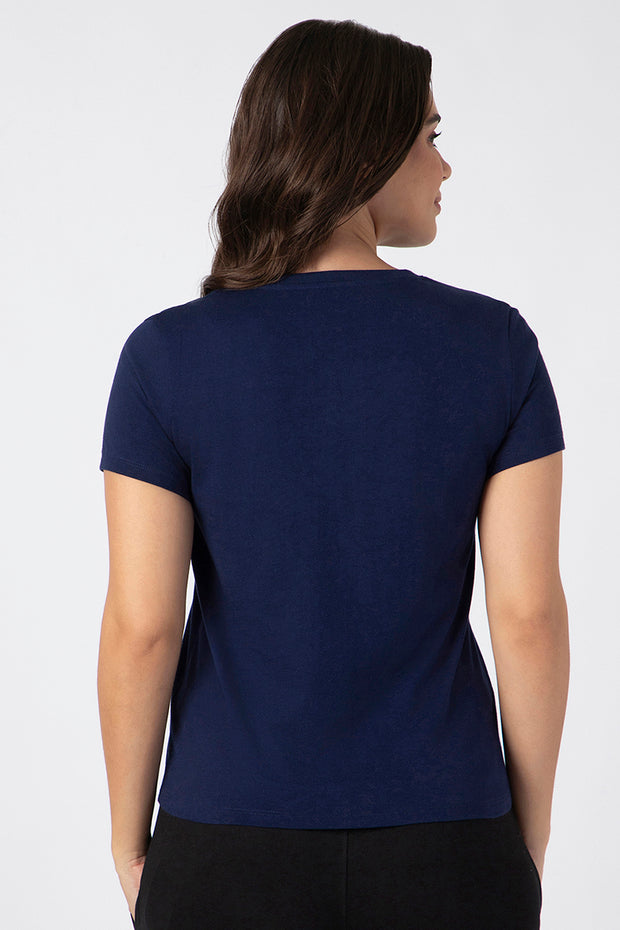 Essential V Neck Tee - amanté Athleisure