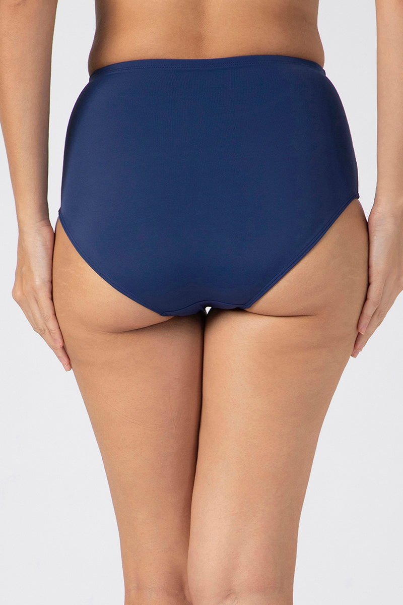 High Waist Ruched Bikini Bottom - amanté Swimwear - Image 3 of 3