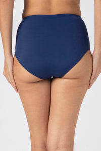 High Waist Ruched Bikini Bottom - amanté Swimwear thumbnail 3