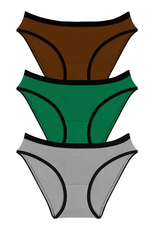 Every de Cotton Bikini Brief(Pack of 3) S / Assorted - amanté Panty
