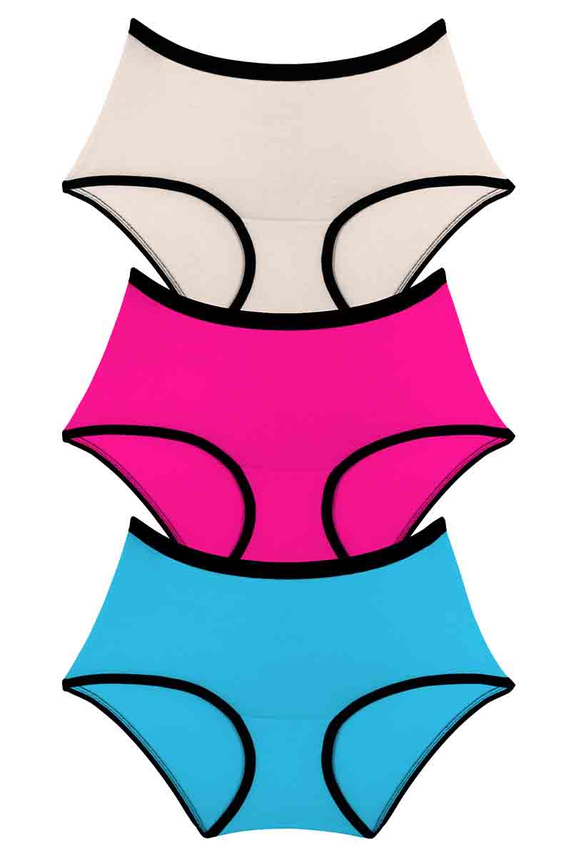 Every de Cotton Full-Brief(Pack of 3) S / Assorted - amanté Pantie