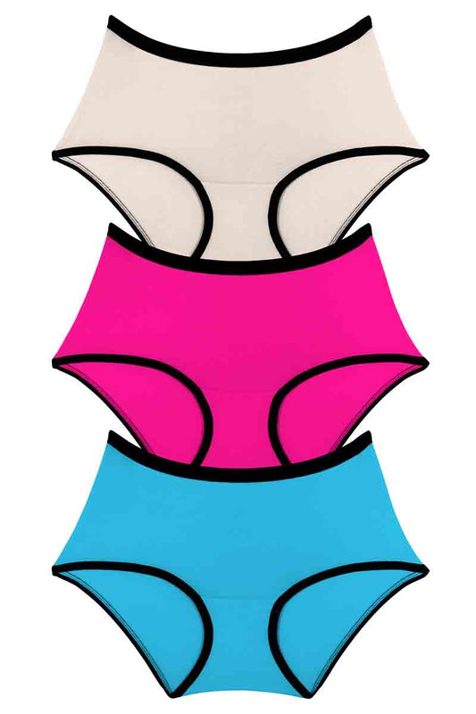 Every de Cotton Full-Brief(Pack of 3) S / Assorted - amanté Pantie