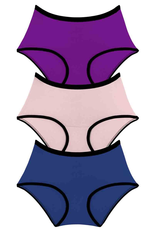Every de Cotton Full-Brief(Pack of 3) S / Assorted - amanté Pantie