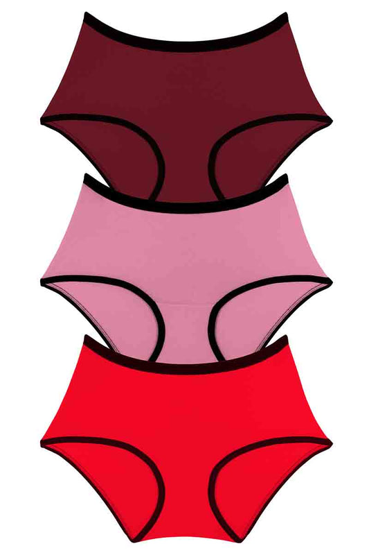 Every de Cotton Full-Brief(Pack of 3) S / Assorted - amanté Pantie