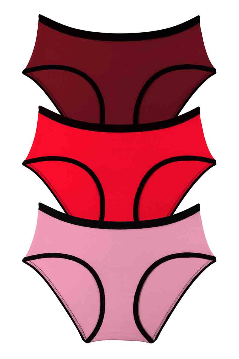 Every de Cotton Hipster Brief(Pack of 3) S / Assorted - amanté Panty