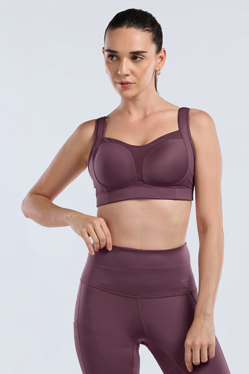 Run-Train Pro Bra 32B / Egg Plant - amanté Bra - Image 1 of 4