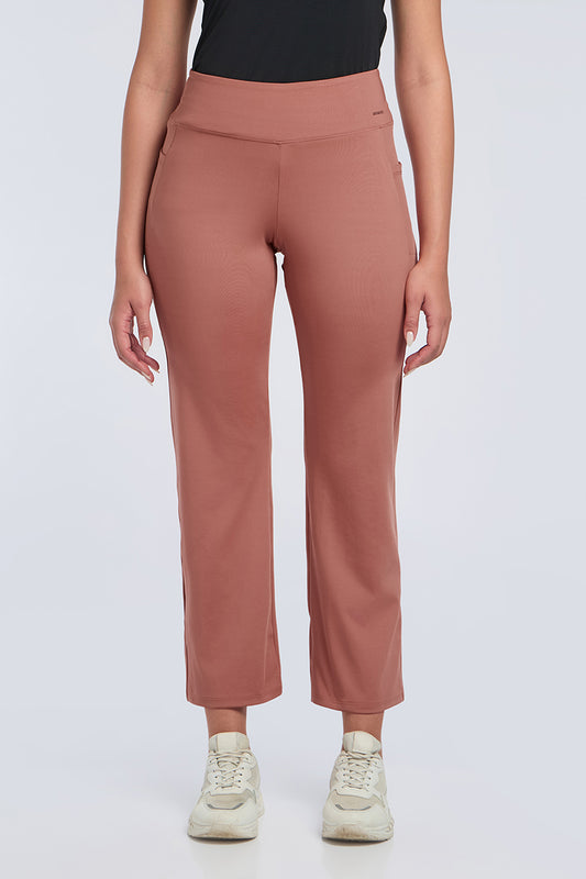 Flaunt Flared Travel Pants S / Brick Dust - amanté Sport