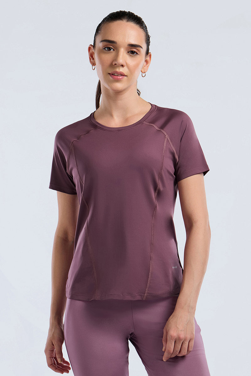 Energize Active-Flex Tee S / Eggplant - amanté Sport - Image 1 of 3