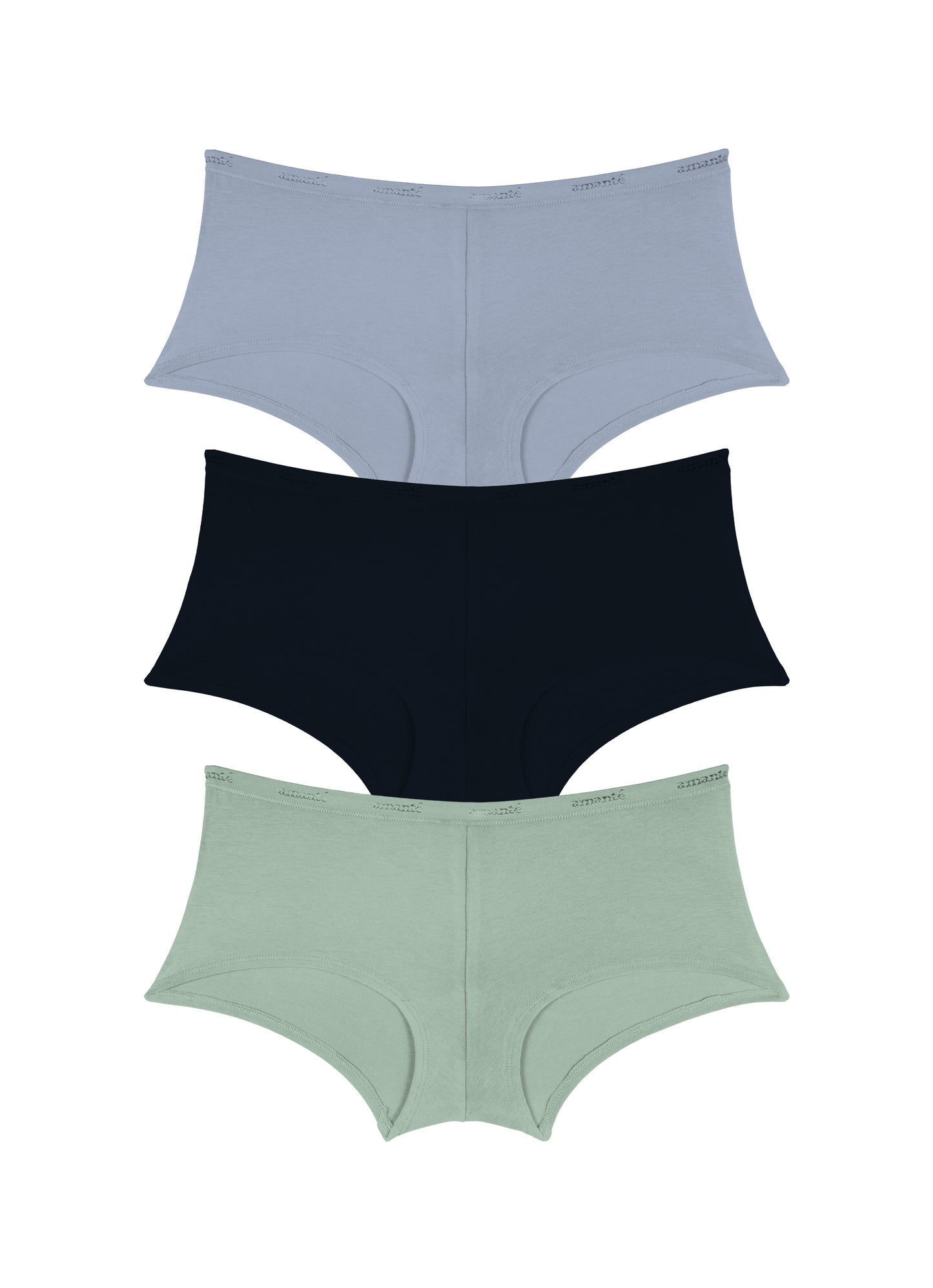 Cotton Boyshort Brief Solid Pack Of 3 S / C0015 - amanté Panty