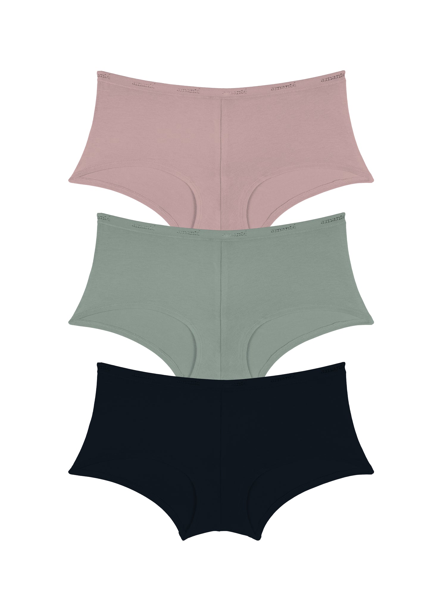Cotton Boyshort Brief Solid Pack of 3 - amanté Panty - Image 1 of 1