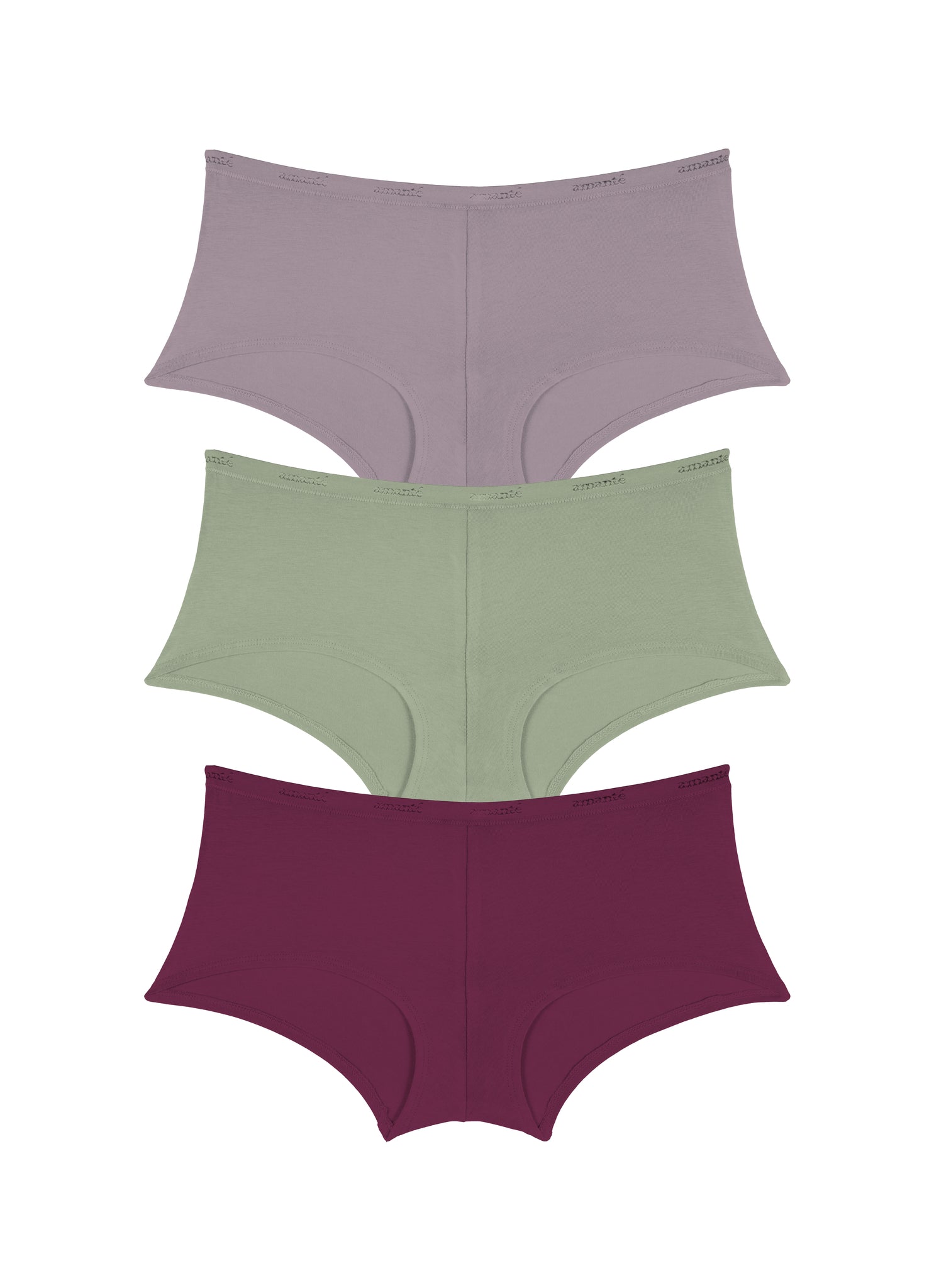Cotton Boyshort Brief Solid Pack of 3 - amanté Panty - Image 1 of 1