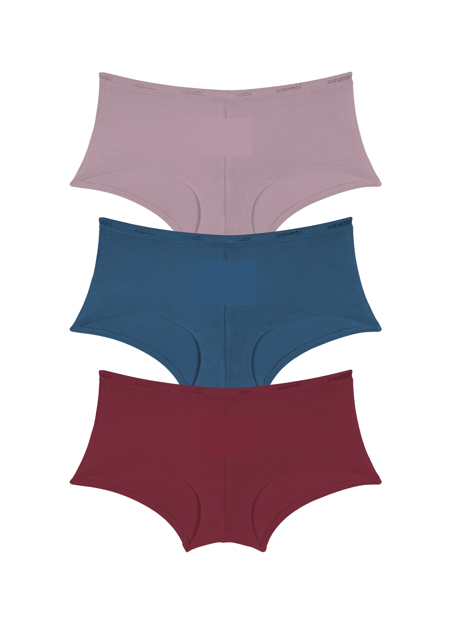 Cotton Boyshort Brief Solid Pack of 3 - amanté Panty