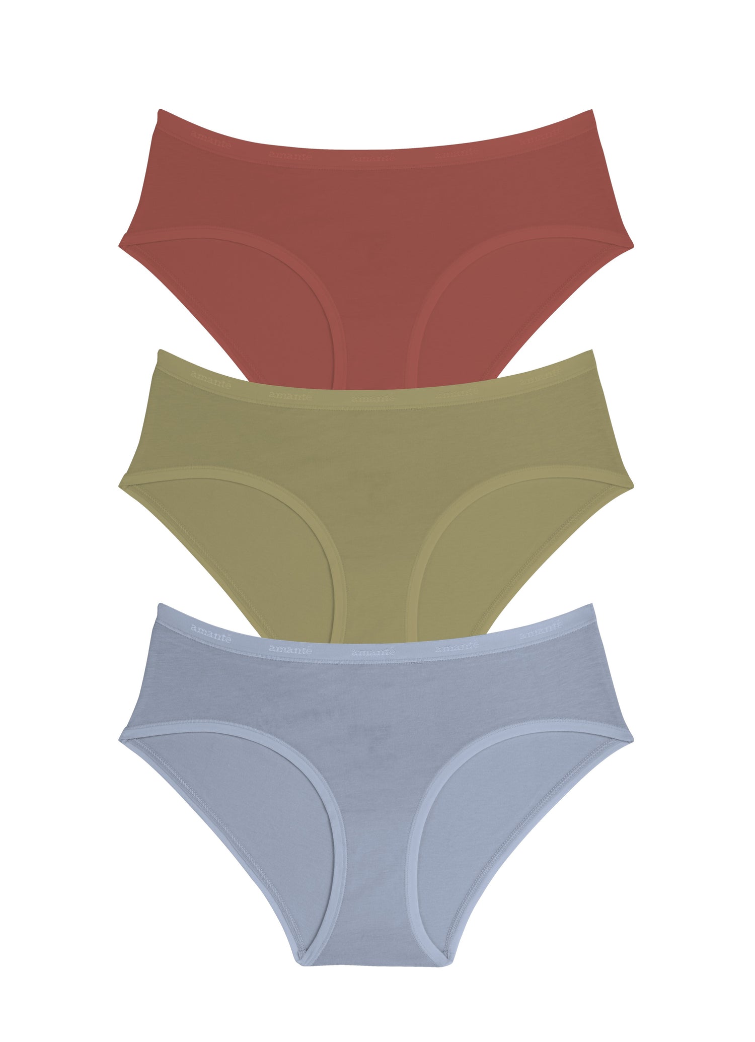 Cotton Hipster Brief Solid Pack Of 3 XS / C0024 - amanté Panty - Image 1 of 1