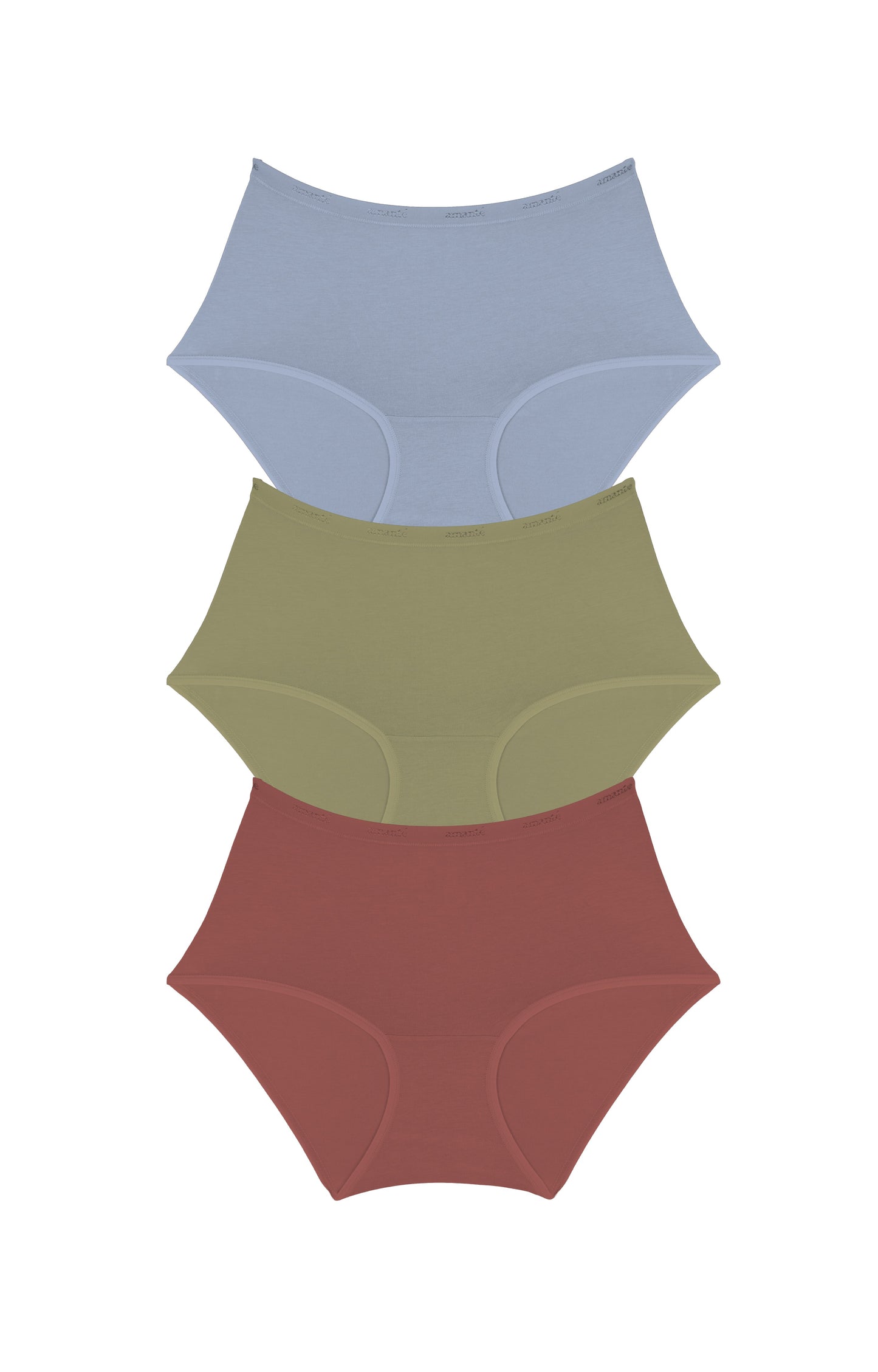 Cotton Full-Brief Solid Pack Of 3 XS / C0024 - amanté Panty