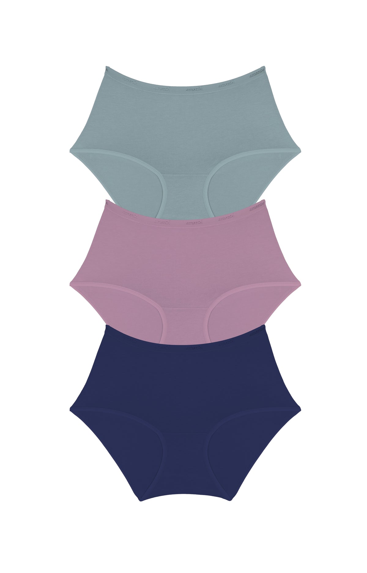 Cotton Full-Brief Solid Pack Of 3 XS / C0025 - amanté Panty - Image 1 of 1