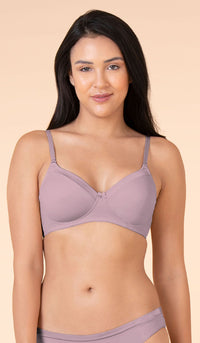 Satin Edge Non Wired Bra - amanté Bra thumbnail 4