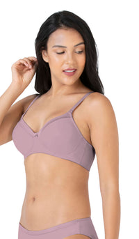 Satin Edge Non Wired Bra - amanté Bra thumbnail 2