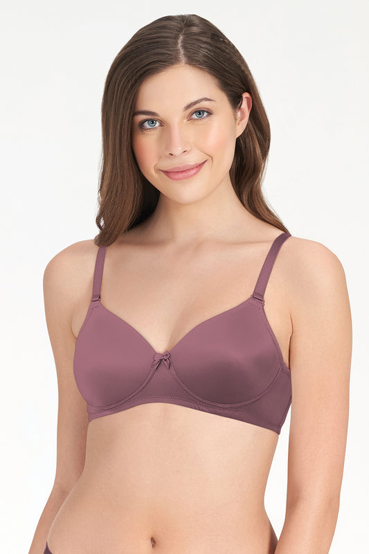 Smooth Charm Non-Wired Bra 32B / Mesa Rose - amanté Bra