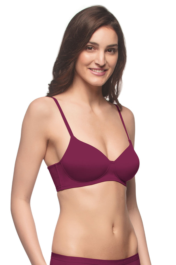Amante Everyday Cotton Casuals Padded Non-Wired T-Shirt Bra Full