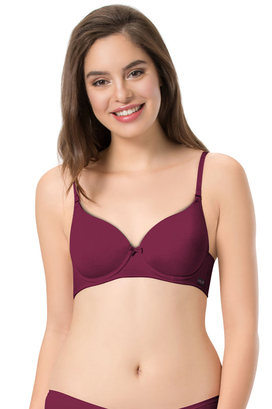 Carefree Confidence Bra 32B / Red Plum - amanté Bra
