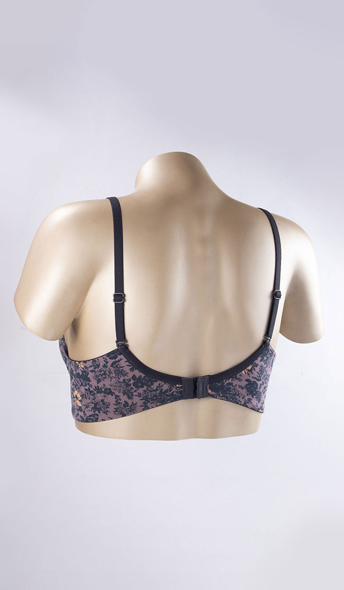 Cotton Floral T-Shirt Bra - amanté Bra