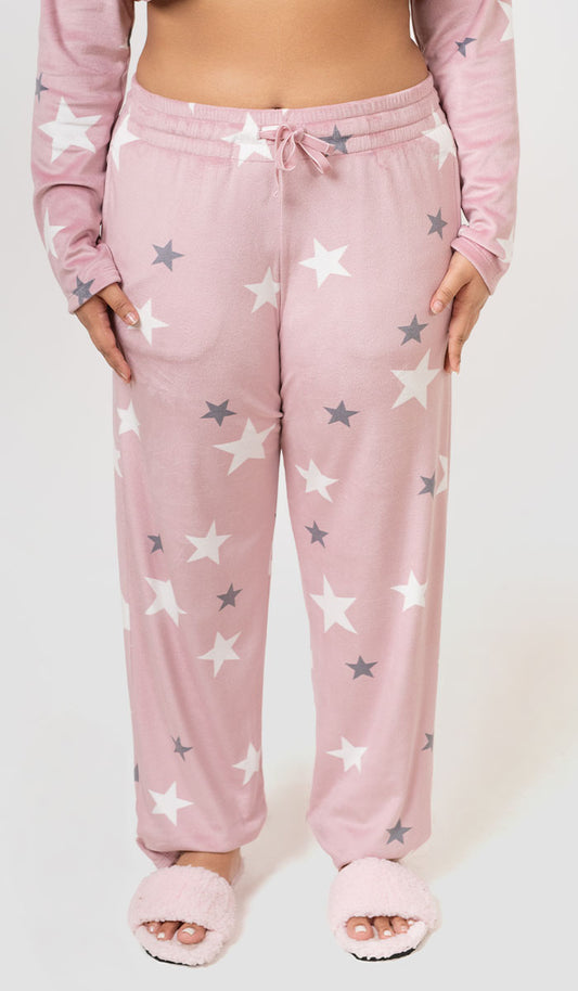 Velour Bliss Relax Pants XXL / Stellar Charm Print - amanté Sleepwear