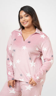 Velour Bliss Long Sleeve Shirt  - amanté Sleepwear