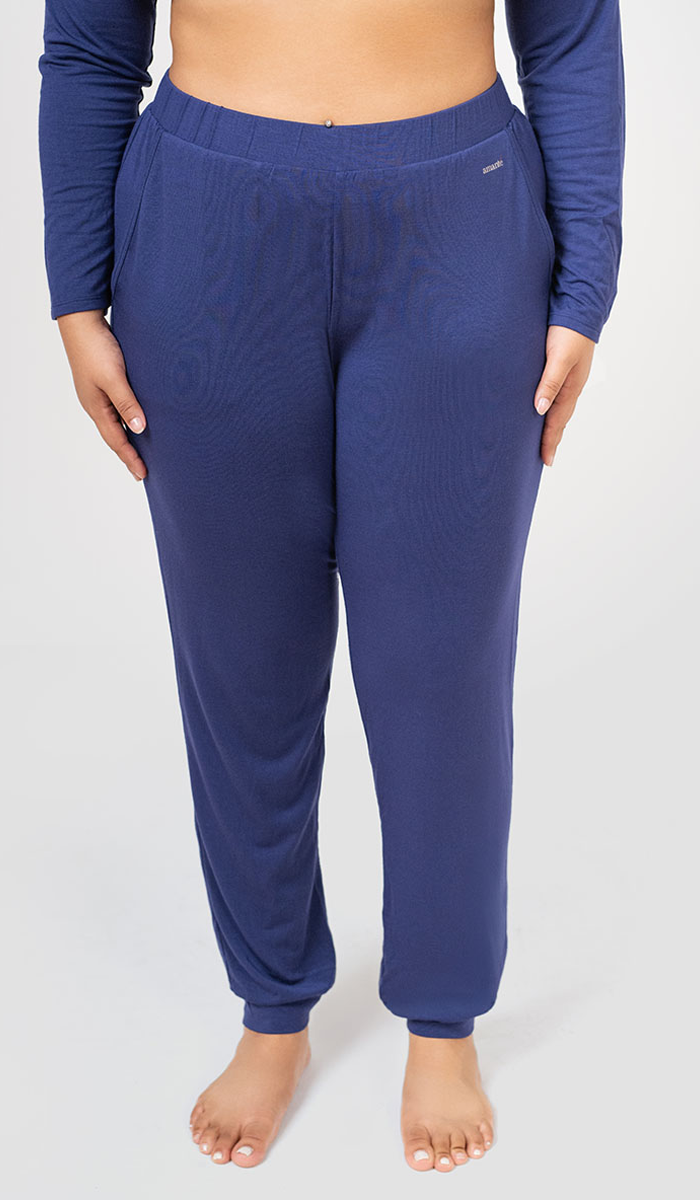 Classic Comfy Full Length Jogger L / Patriot Blue - amanté Sleep