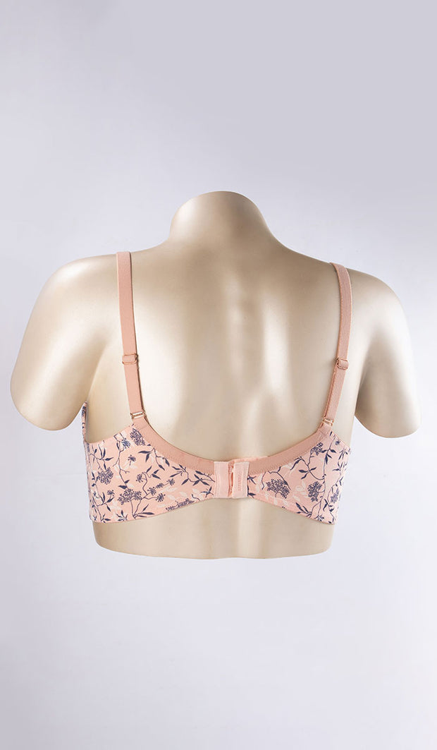 Cotton Floral T-Shirt Bra - amanté Bra