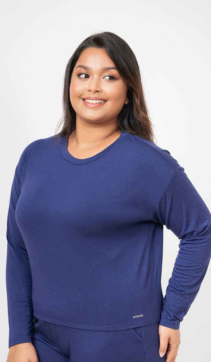 Classic Comfy Long Sleeve Tee - amanté Sleepwear - Image 3 of 3