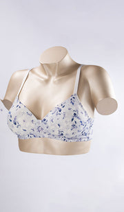 Micro Floral T-Shirt Bra 40C / Lilac Hint Print - amanté Bra