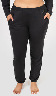 Classic Comfy Full Length Jogger L / Black - amanté Sleep