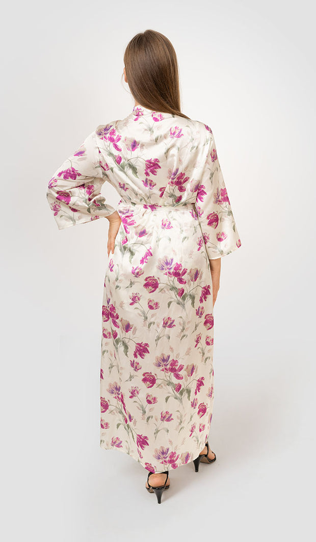 Dreamy Silk Long Robe  - amanté Sleepwear