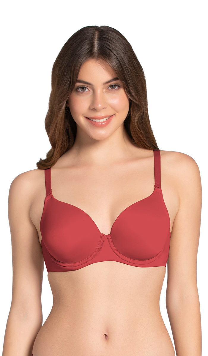 Smooth Moves Wired Bra 32B / Cranberry - amanté Bra