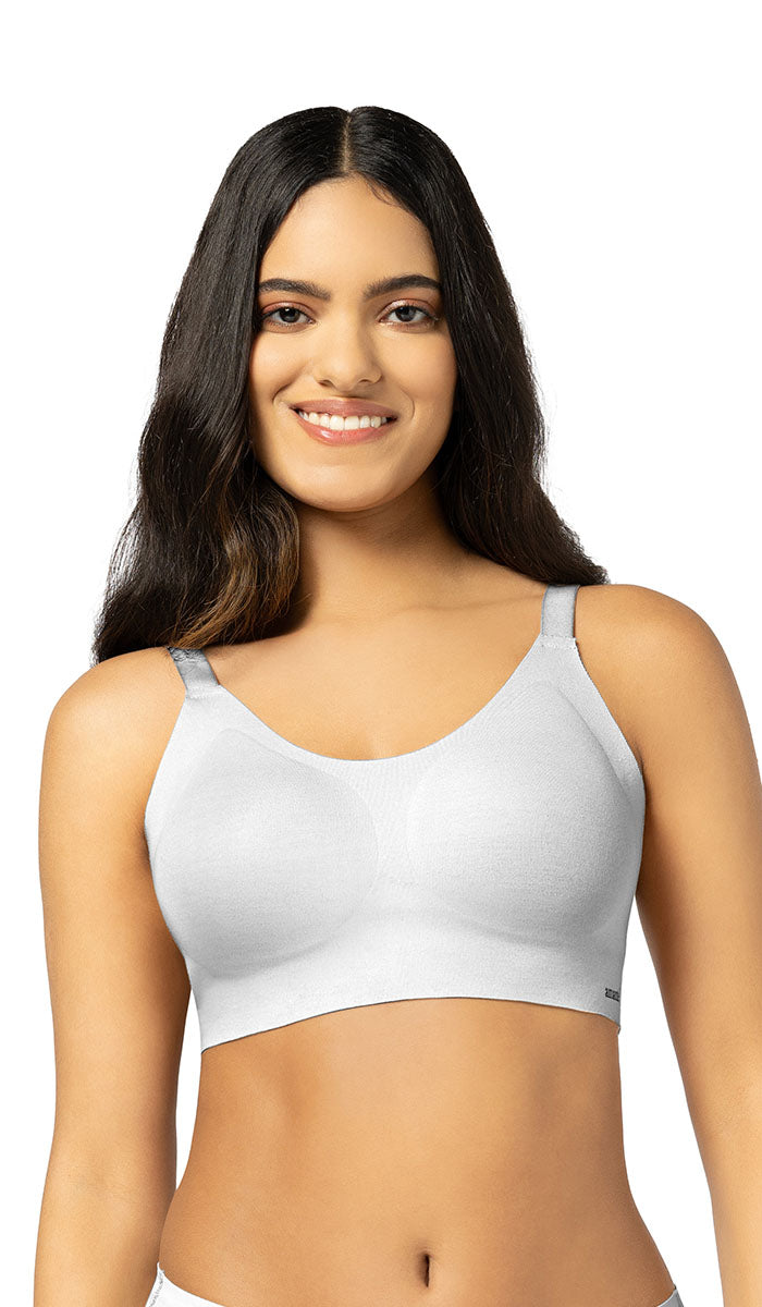Invisi Breathe Cotton Bra S / White - amanté Bra