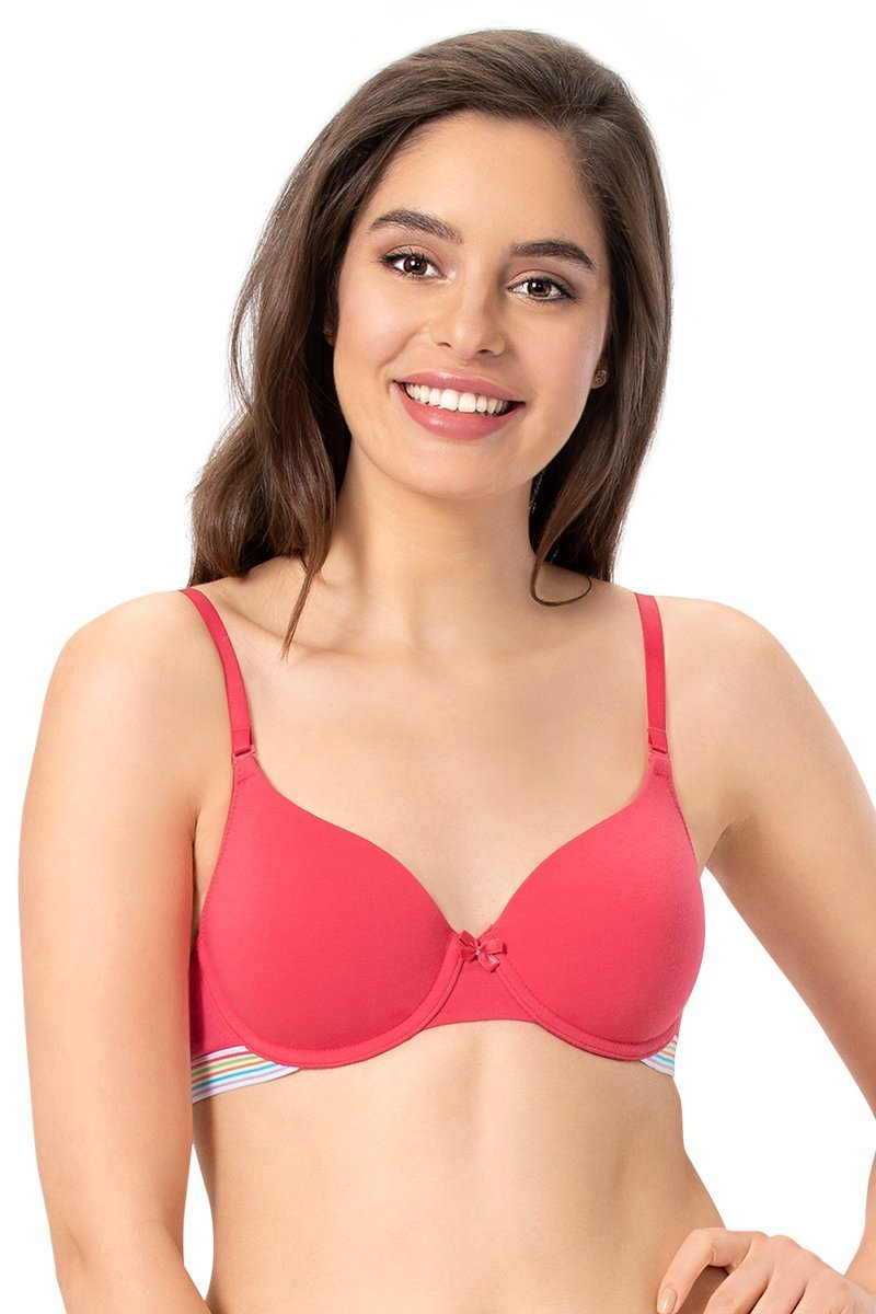 Sassy Stripes Bra 32B / Azalea - amanté Bra - Image 1 of 4