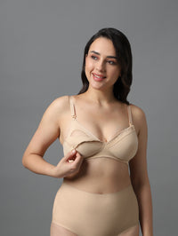 Maternity Padded Non-Wired Bra 34B / Hazelnut - amanté Bra thumbnail 1
