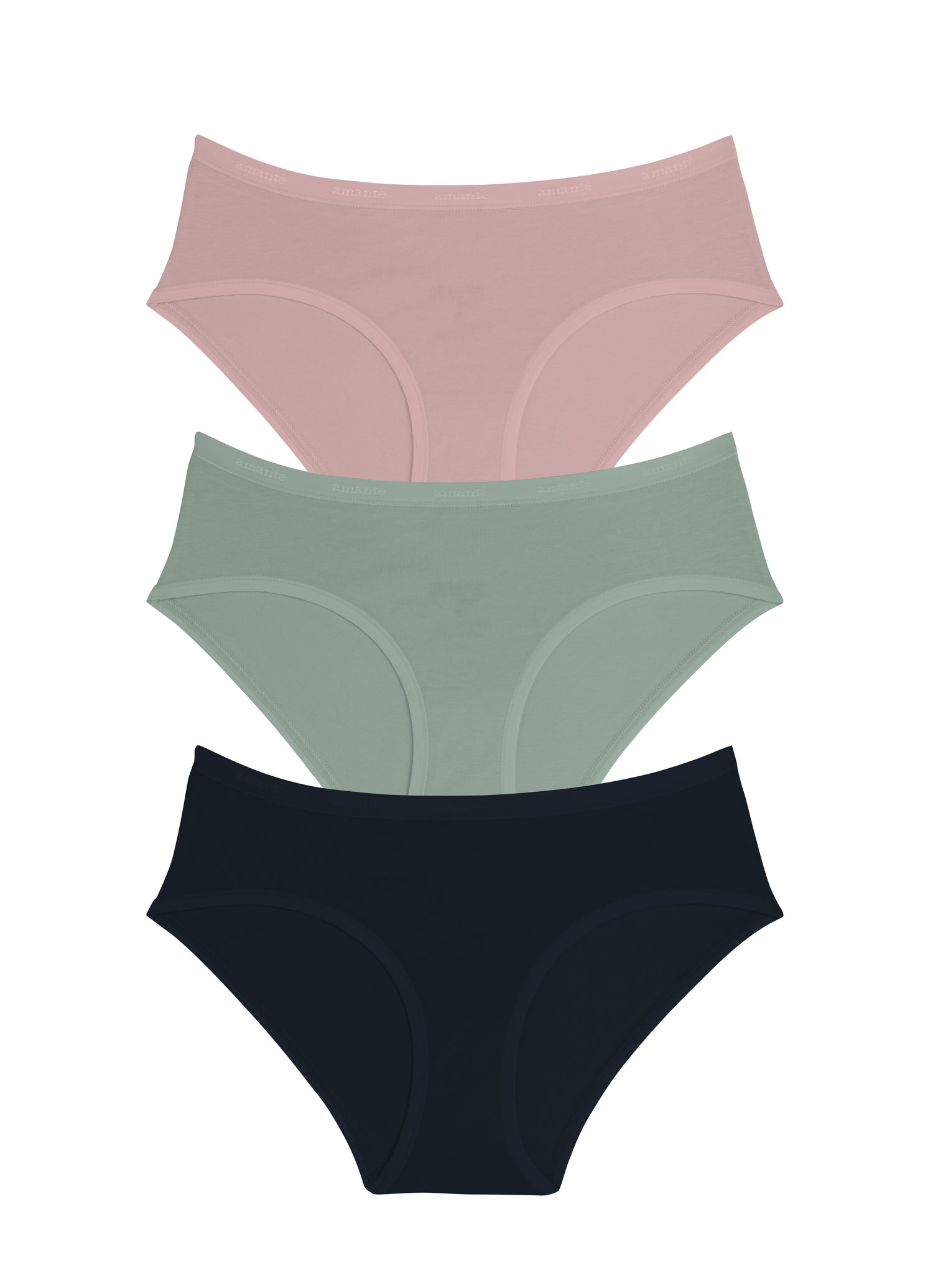 Cotton Hipster Brief Solid Pack of 3 - amanté Panty - Image 1 of 1