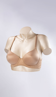 Micro Shiny T-Shirt Bra 32B / Sandalwood - amanté Bra