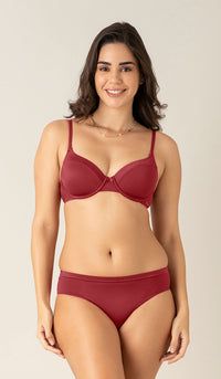 Satin Edge Wired Bra  - amanté Bra thumbnail 4