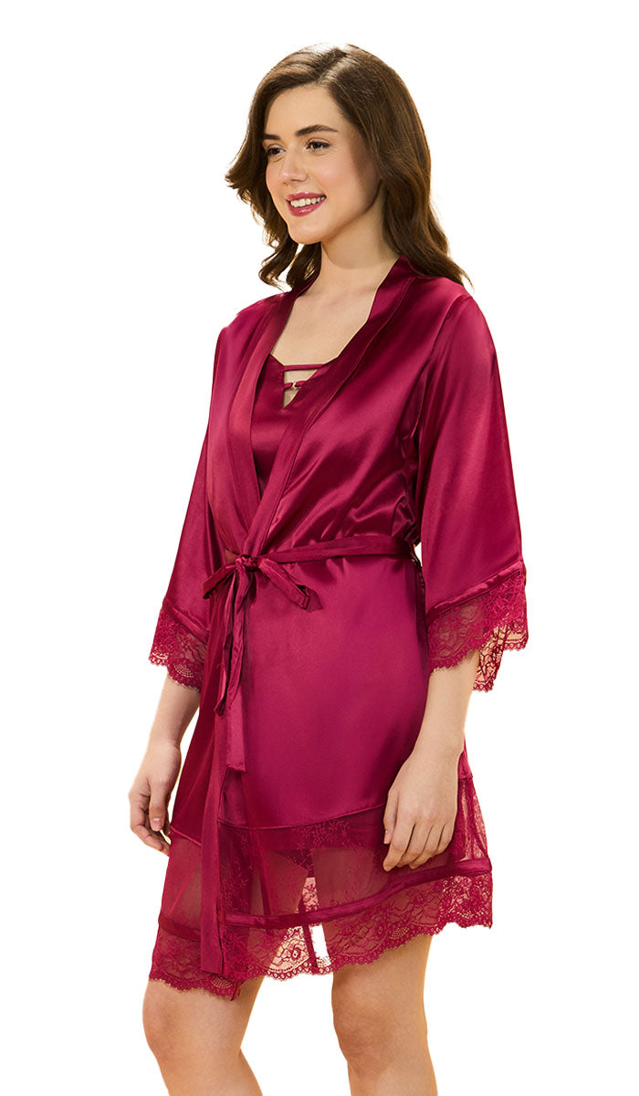 Amore Short Robe - amanté Sleepwear - Image 3 of 3