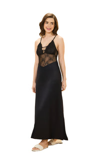 Amore Long Chemise S / Black - amanté Sleepwear