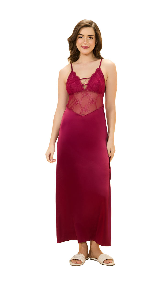 Amore Long Chemise S / Anemone - amanté Sleepwear
