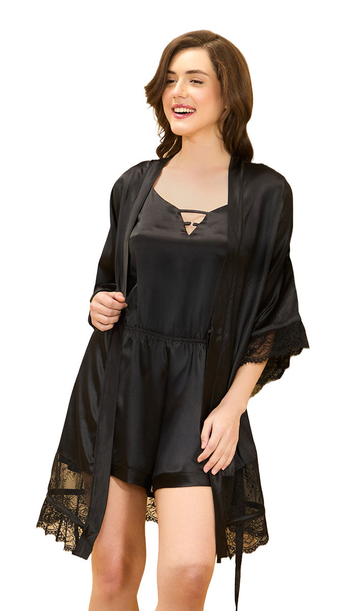 Amore Short Robe - amanté Sleepwear - Image 4 of 4