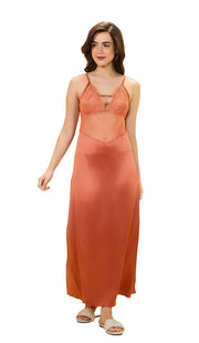 Amore Long Chemise S / Copper Coin - amanté Sleepwear