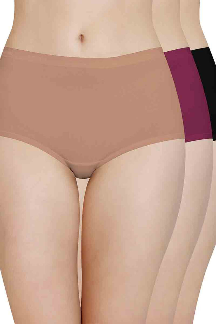 Cotton Full-Brief Solid Pack of 3 S / C407 - amanté Panty Pack